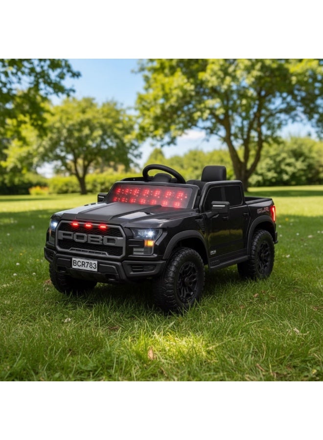 Electric Four-Wheel Drive Ride-On Car for Kids with Innovative Rocking Function and Front & Rear LED Lights - Dual Powerful Motors and Complete Entertainment System with Bluetooth and Parental Remote Control - Image 1